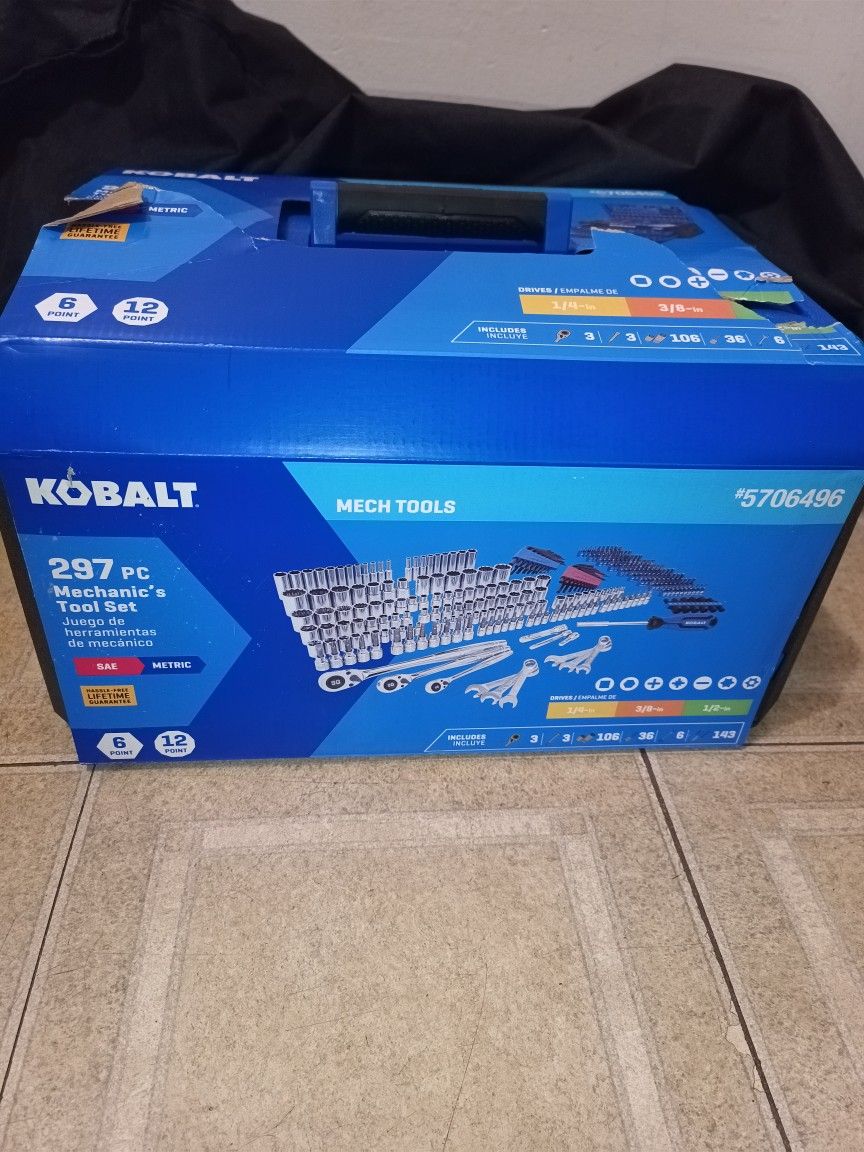 Kobalt 297 Piece mechanic Tool Set