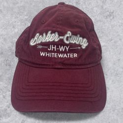 Barker-Ewing JH-WY Whitewater Maroon Baseball Cap OURAY Sportswear Adjustable 
