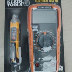 NEW Klein Tools Electrical Test Kit Digital Multimeter + Voltage Tester Non Contact AC DC