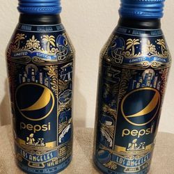 Pepsi 2 Limited Edition 2022 Super Bowl Bottles Unopened New 