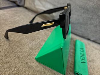Bottega Veneta Black Square Sunglasses