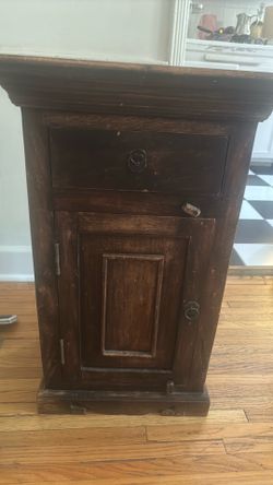 Antique wood stand