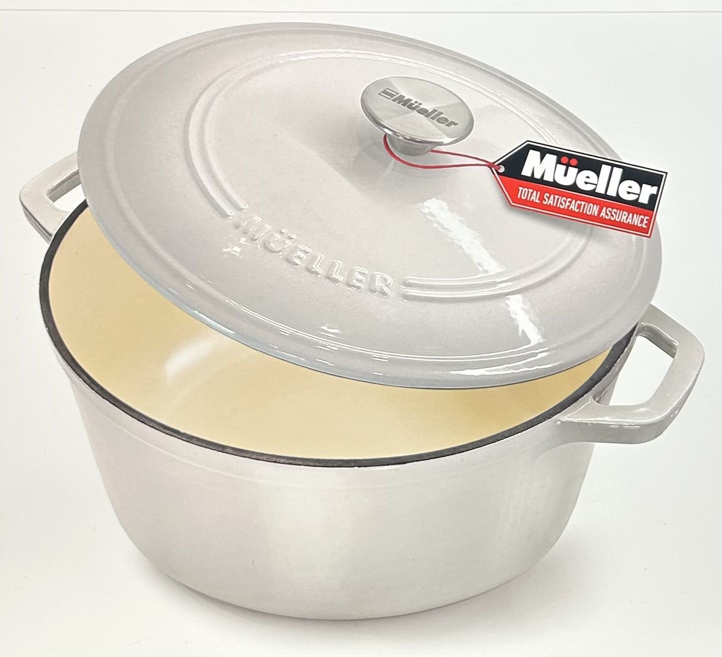Muller 6qt Enameled Cast Iron Dutch Oven 2 Pack