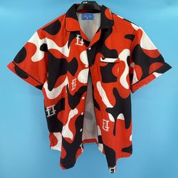 Red Camo button up shirt 