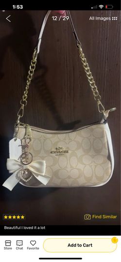 Coach purse bow