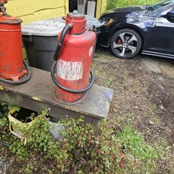 50's Antique Hand Pump W/meter
