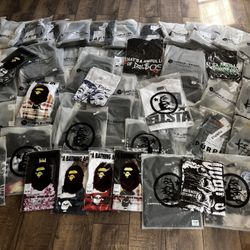 Purple Jeans/ Bape Shirts 