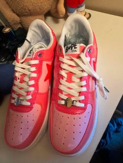 BAPE Bapesta Low-Top Sneakers Pink Patent