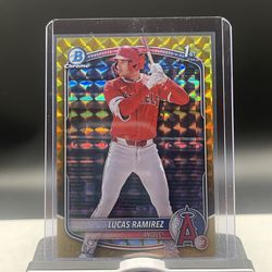 2025 Bowman Lucas Ramirez Gold Geometric Refractor /50