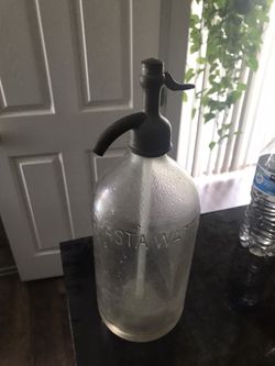 Old Shasta water bottle