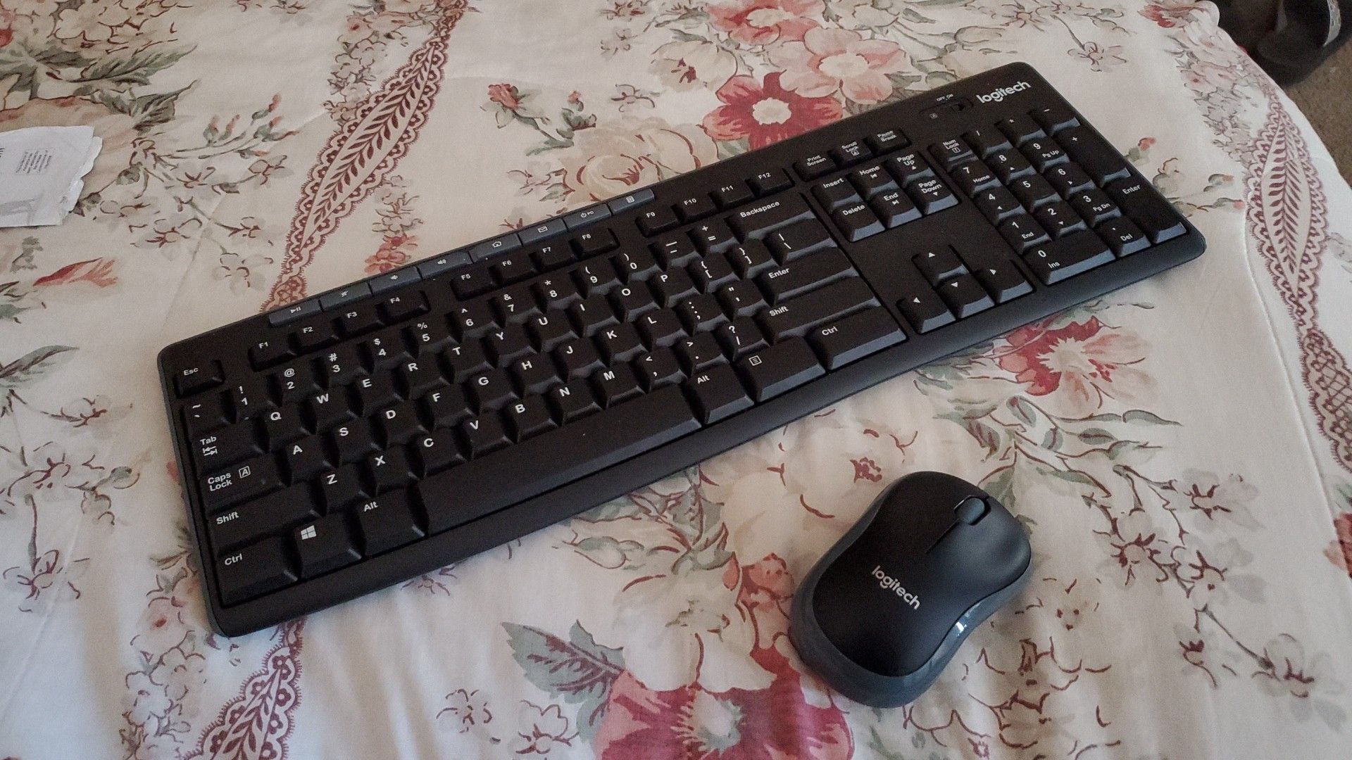 Logitech wireless mouse and keyboard