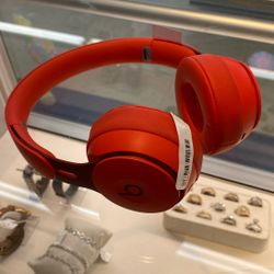 Red Beats Headphones 