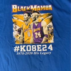 3Xl  Lakers Black Mamba Shirt