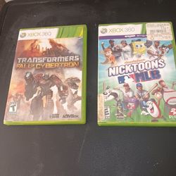 Xbox 360 Video GamesTransformers Fall of Cybertron Nicktoons MLB 