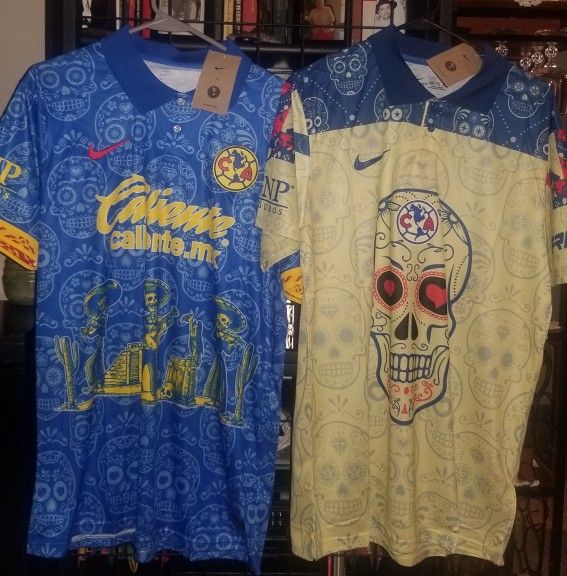 Nike Mens Club America Jerseys Dia De Muertos Memoriales Size 2xl No Trade