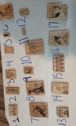 Wood Ink Stamps 