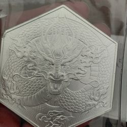 10oz DRAGON .999 Silver