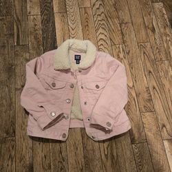 4T Baby Gap Faux Fur Lined Denim Jacket