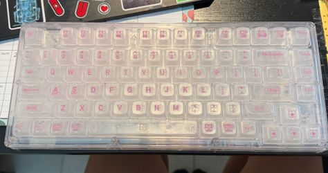 Translucent wireless keyboard