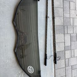 Can Am X3 Half Windshield And RC LED Light Wips