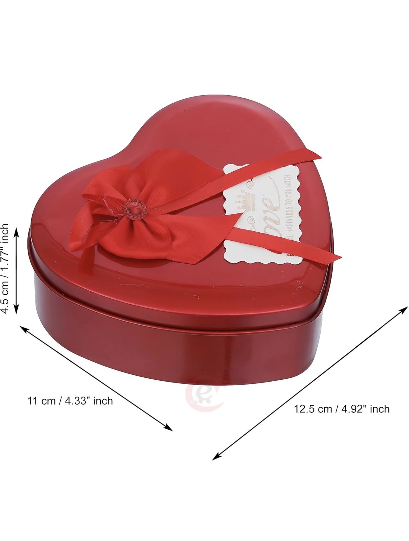 Heart Shaped Valentine's Day Gift Box with I Love You Message, White Teddy Bear, and 3 Red Roses