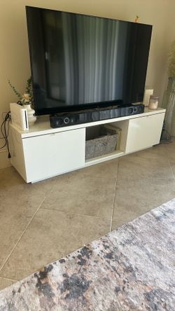Ikea white tv stand