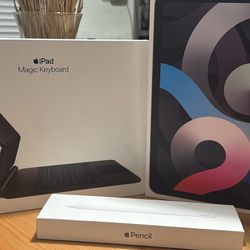 iPad Air 4th Gen With Magic Key And Apple Pencil 
