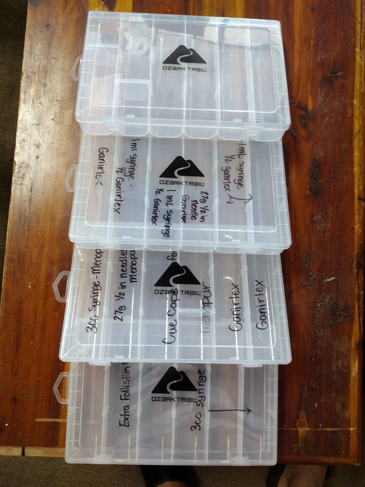 Fishing Bag With Plastic Storage Containers