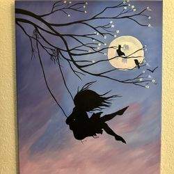 Painting - Lady On A Swing 