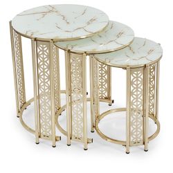 New In The Box Side Coffee Table 3pc - Delivery And Financing Available 