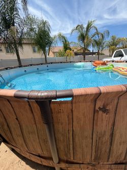 Pool for sell it’s 18ft wide and 3 feet deep