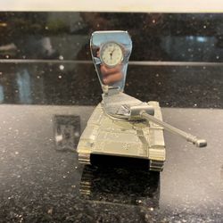 Die-cast Tank w/Clock MCAGCC 29 Palms Military Housing Ribbon Cutting Token 5”