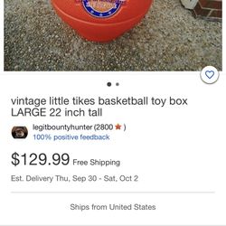 Little tikes basketball toy box sales