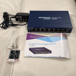 Netgear ProSAFE GS108 8 Port Gigabit Switch 
