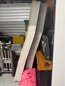 King Bed Frame with 2 Twin Box Springs