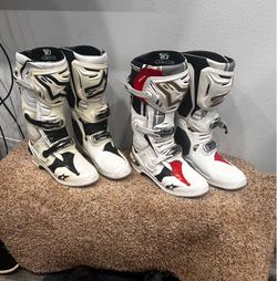 Alpinestars tech 10 motocross boots 2 pair available