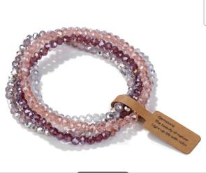Glass Four-Piece Bracelet Set