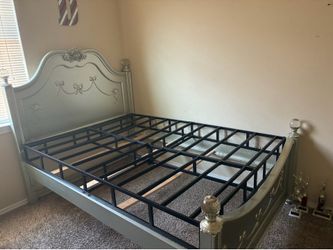 Princess Style Full Size Bed Frame and Dressor
