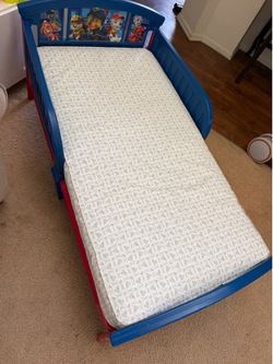 Paw Patrol Toddler Bed with Mattress