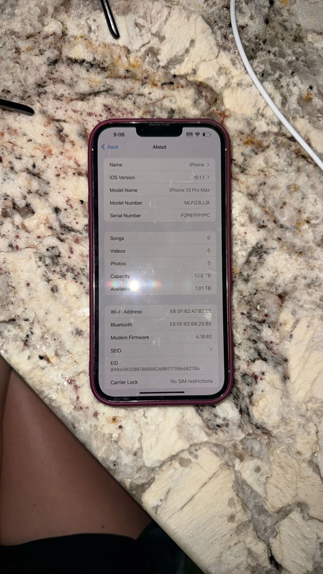 iPhone 13 Pro Max 1TB Data Back Cracked 