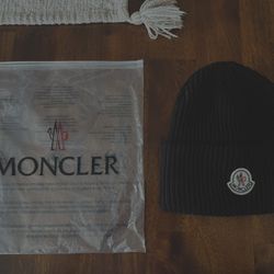 Moncler Beanie + Qr Code Authenticity Scaner