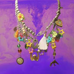 Multi Layered Charm Necklace