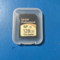 Photography grade Lexar SD SDXC Card 128GB Class 10 20MB/s