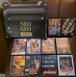 SNK Neo Geo AES Console Matching Serial Number Cib 10 Games