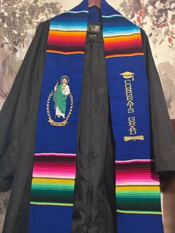 Class of 2026 blue Saint Jude Graduation sash/estola de graduacion San Judas azul
