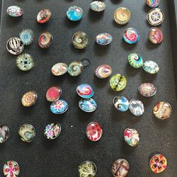 Brand New 50 Snap On Charms For Jewelry Making