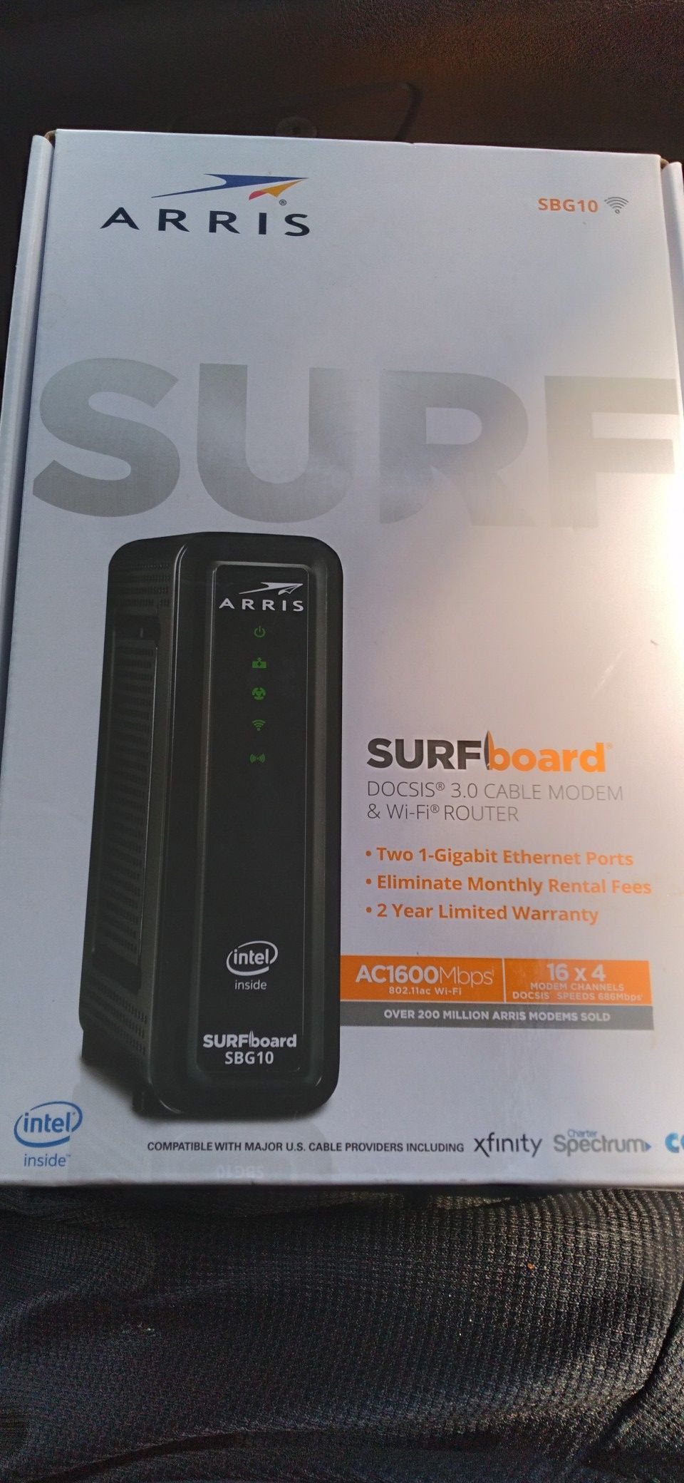 Arris surfboard modem