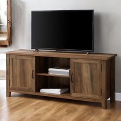 Rustic Farmhouse Barn Door TV Stand for TVs up to 65"