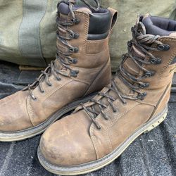 Danner GoreTex Steel Toe Safety Work Boots, 11.5, Excellent 