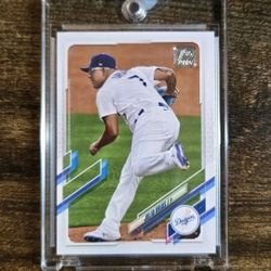 Sealed 2021 Topps Vault Los Angeles Dodgers Julio Urias Blank Back Card #1/1